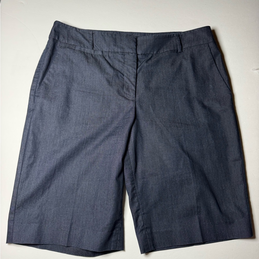 Talbots Bermuda Shorts Women’s Size 8 Blue Chambray Career Preppy